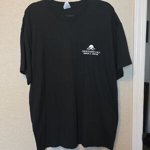 Port and Company Black T-Shirt with White Resort & Casino Logo